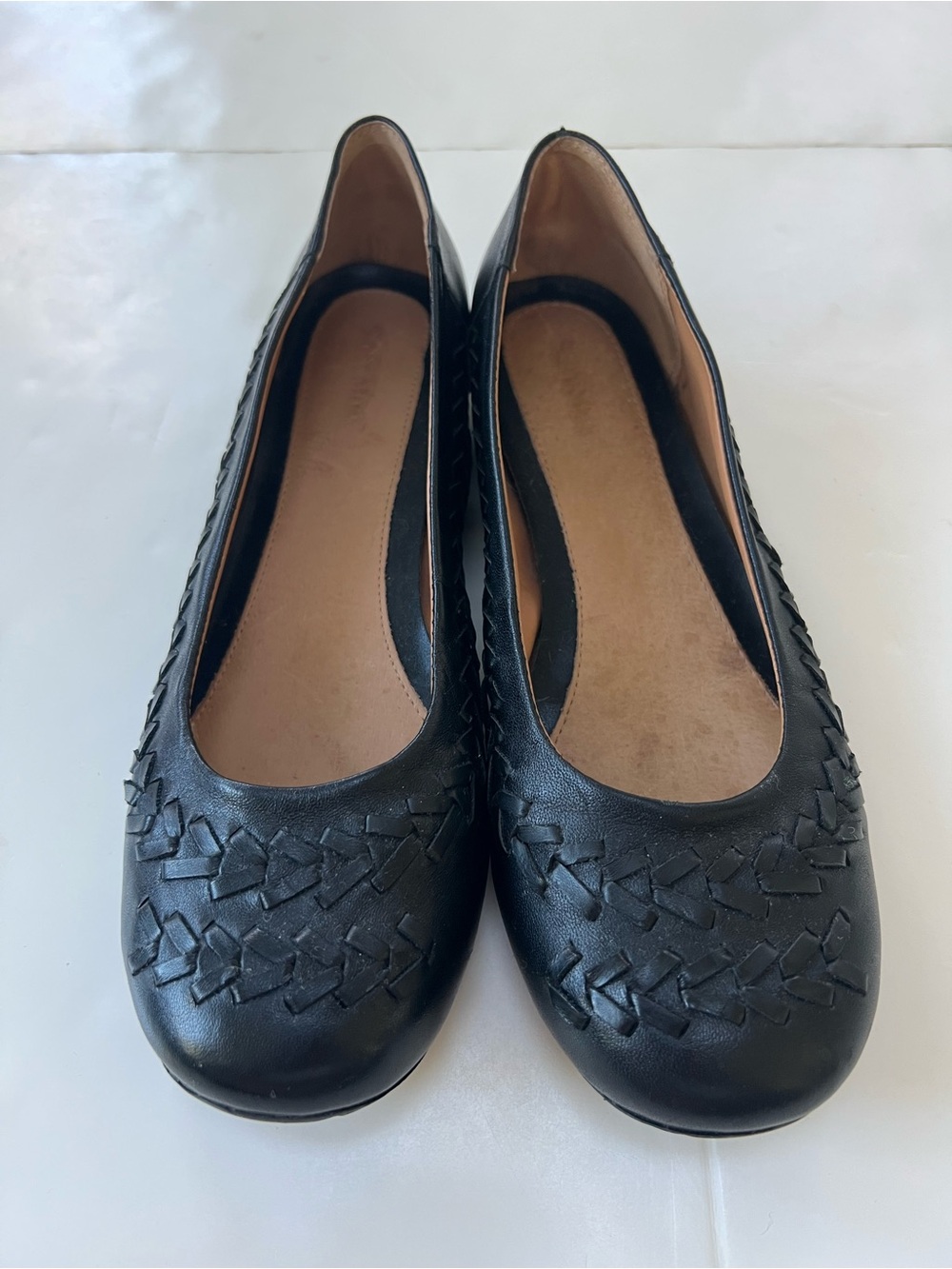 SoftMoc Black Leather Loafers , balerina Slip-On Comfort Shoes women size 81/2M